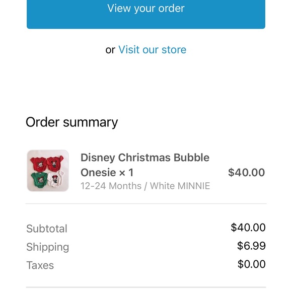 Disney Minnie Romper (white) - Picture 4 of 4